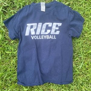 Rice volley ball t-shirt from rice university